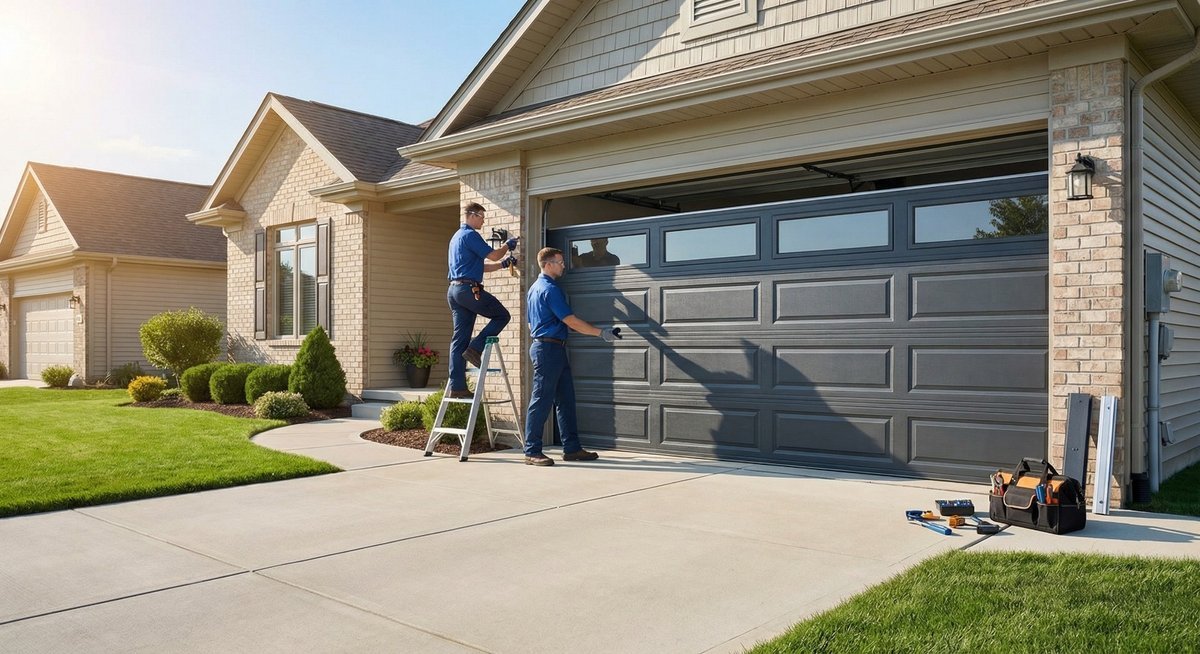 Garage door repair work, gallery photo 7